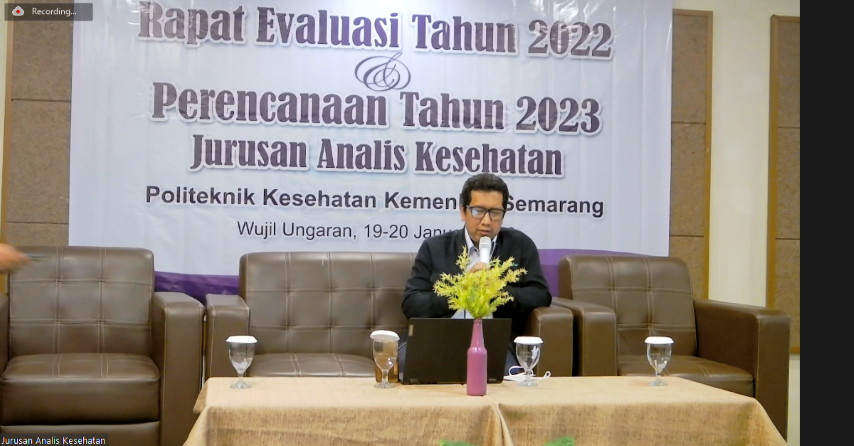 Rapat Evaluasi 2022 & Perencanaan 2023 Jurusan Analis Kesehatan di Hotel Wujil, Ungaran 19-20 Januari 2023